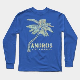 Andros, Bahamas Palm Tree Long Sleeve T-Shirt